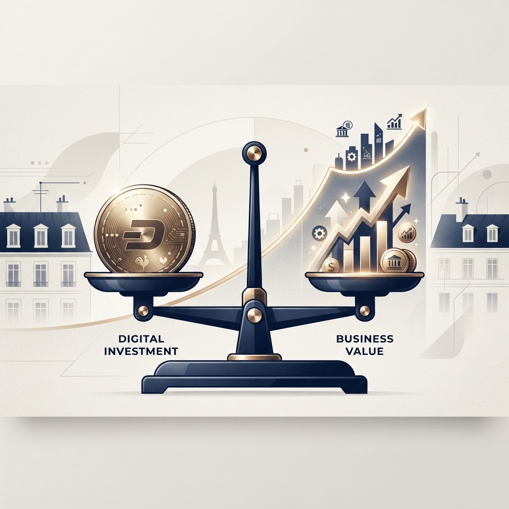 Calcul du retour sur investissement d'un projet digital pour une PME : balance entre investissement et valeur générée