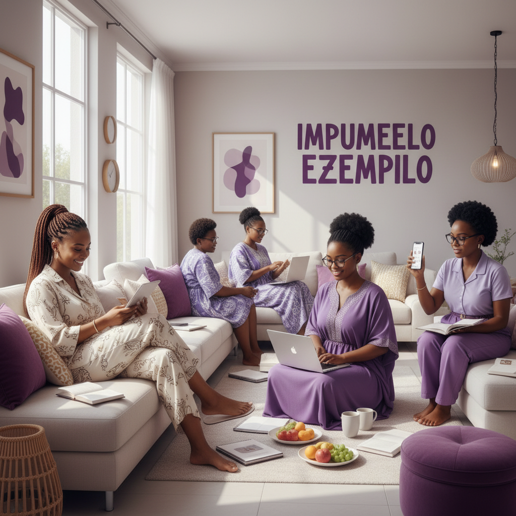 Women learning about health