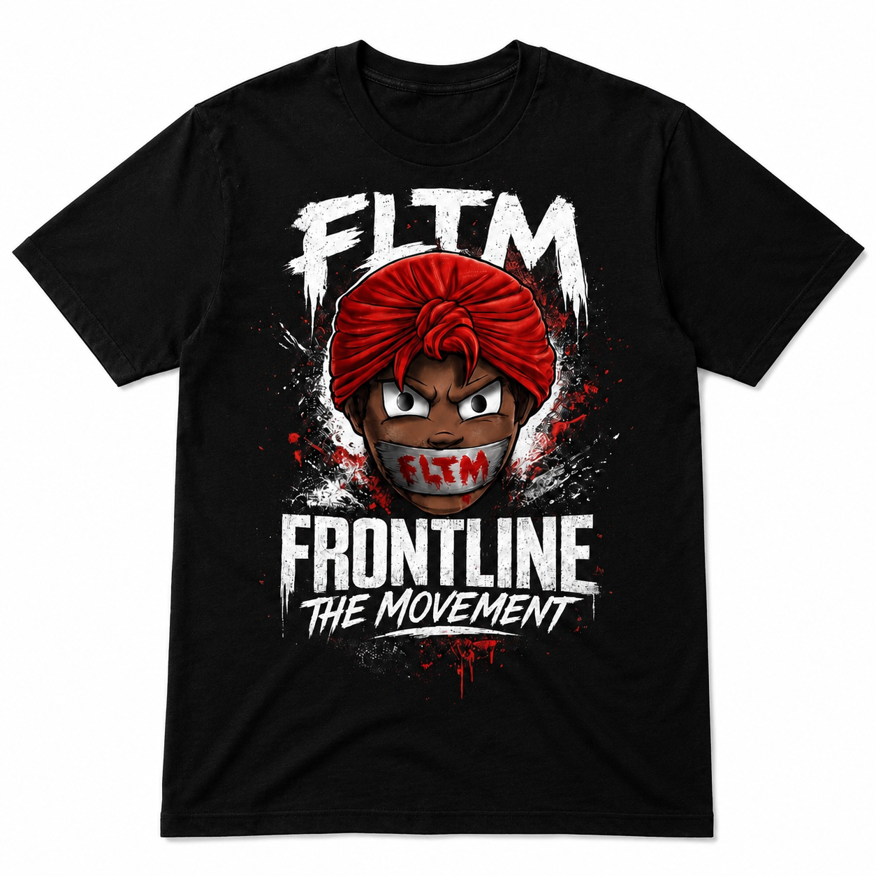 New Design Black FLTM T-Shirt TF