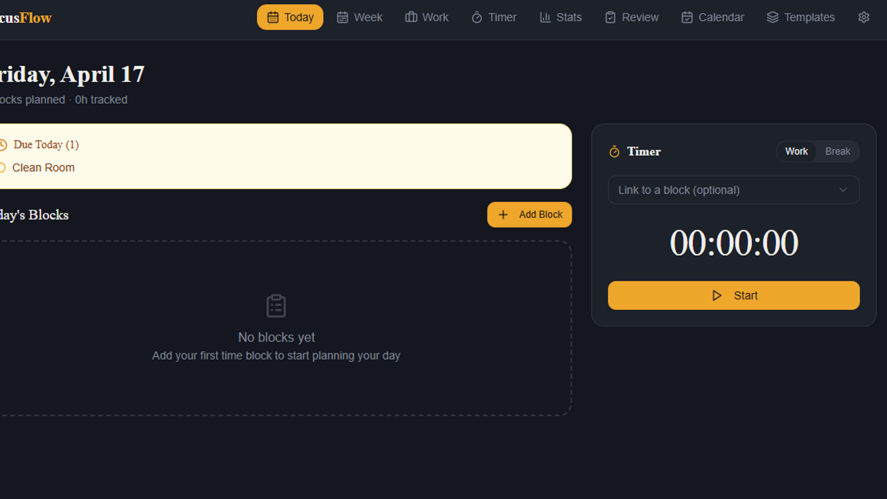 WorkFlow template preview