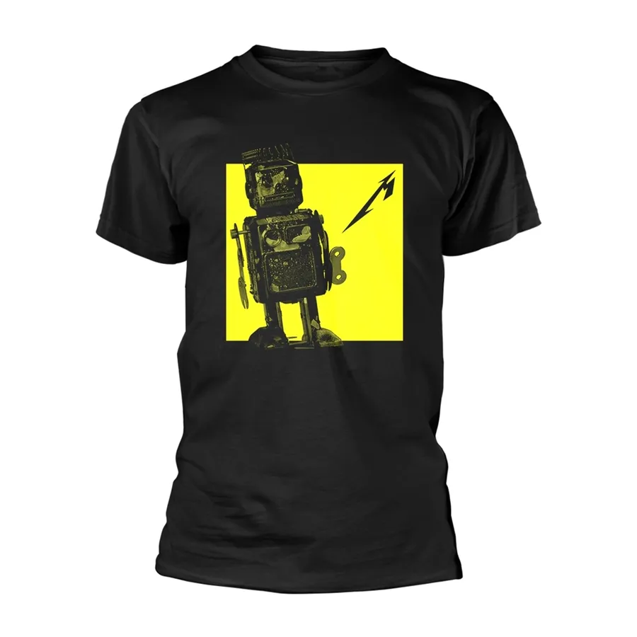 Metallica – Burnt Robot (Black) – T-Shirt – voorzijde