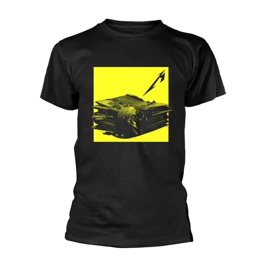 Metallica – Burnt Vinyl (Black) – T-Shirt – voorzijde