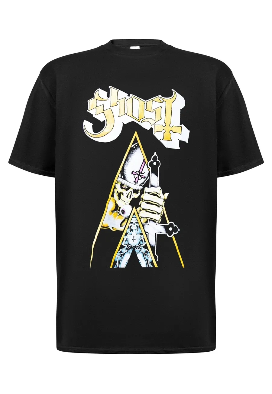 Ghost – Clockwork Ghost (Black) – T-Shirt – voorzijde