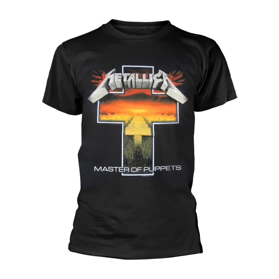 Metallica – Master Of Puppets Cross (Black) – T-Shirt – voorzijde