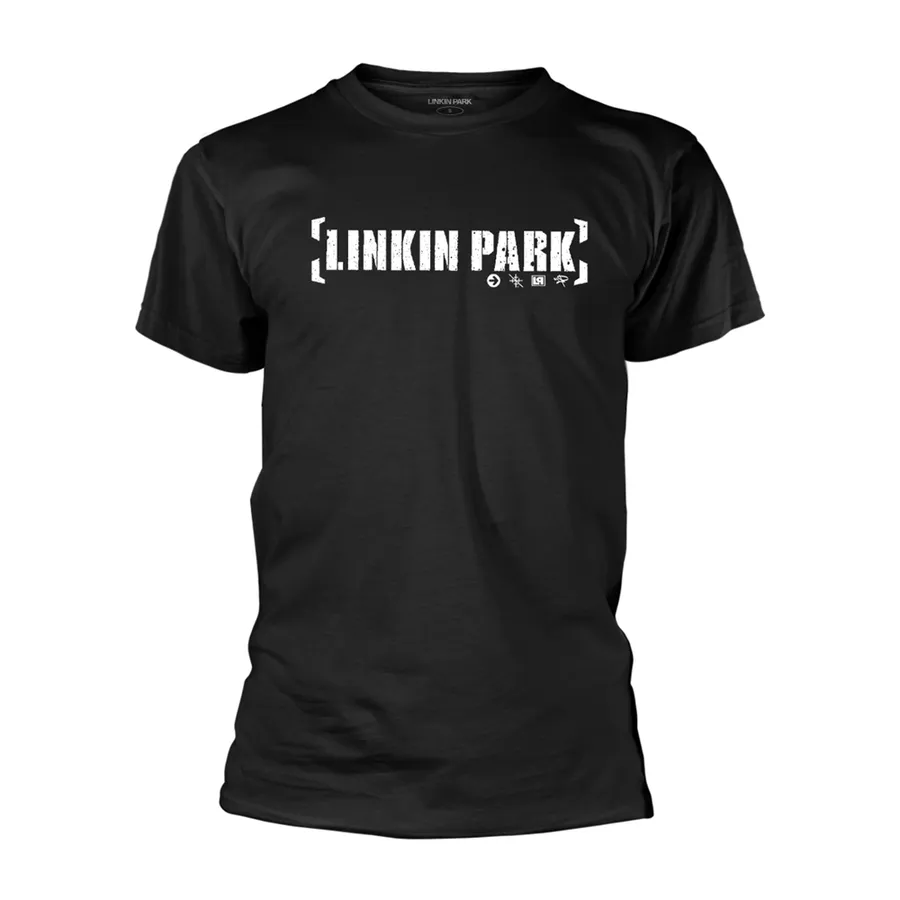 Linkin Park – Bracket Logo (Black) – T-Shirt – voorzijde