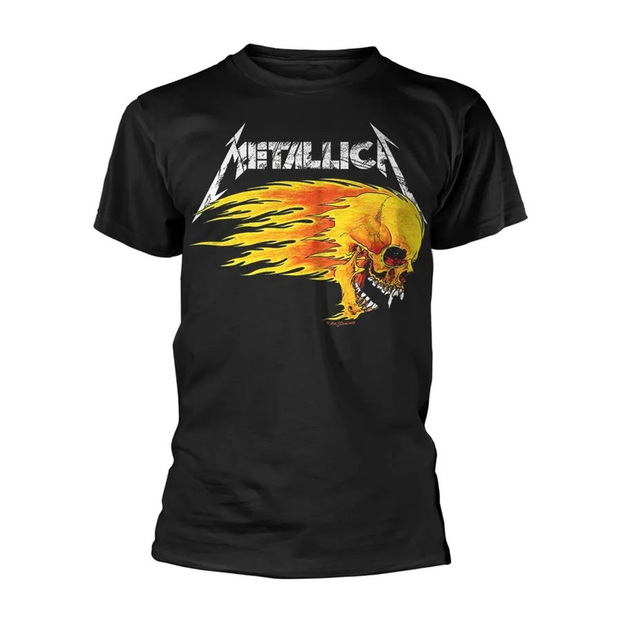 Metallica – Flaming Skull Tour '94 (Black) – T-Shirt – voorzijde