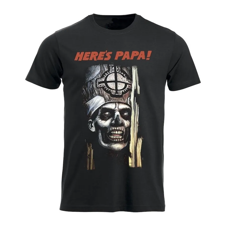 Ghost – Here's Papa (Black) – T-Shirt – voorzijde