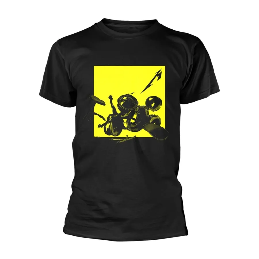Metallica – Broken Burnt Drums (Black) – T-Shirt – voorzijde