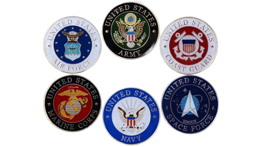 Military service emblems