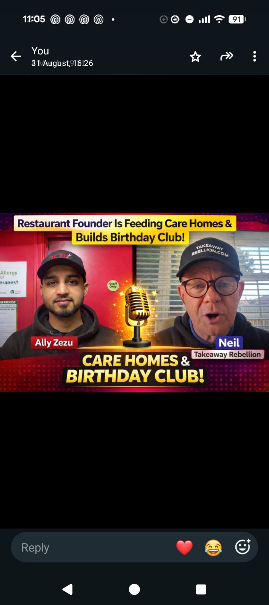 Restaurant Founder Feeds Care Homes