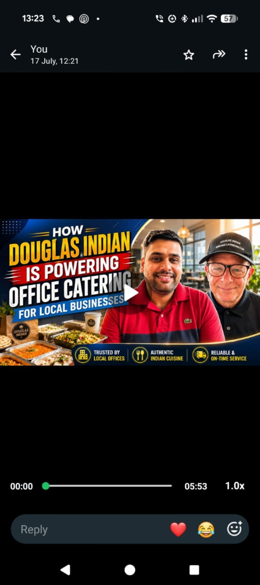How Douglas Indian Powers Office Catering