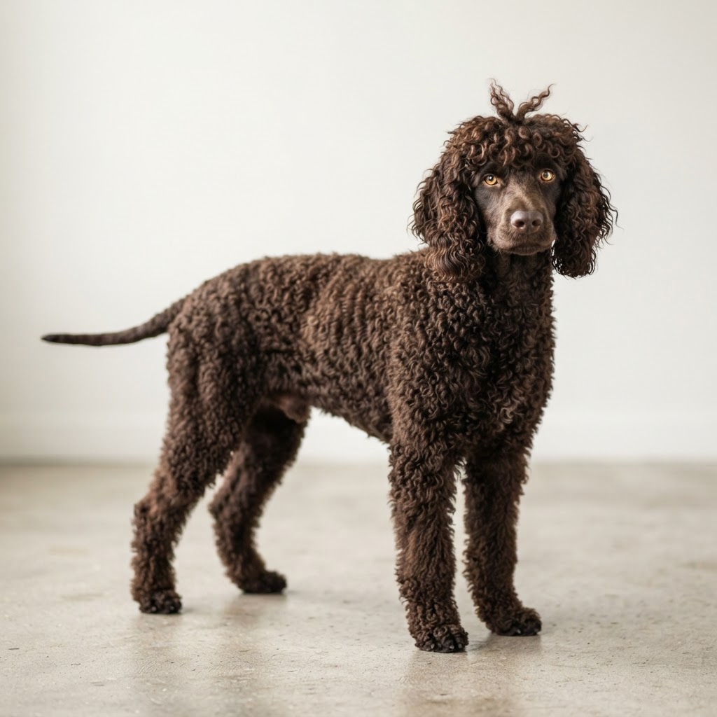 Irlandzki spaniel wodny — dorosły pies