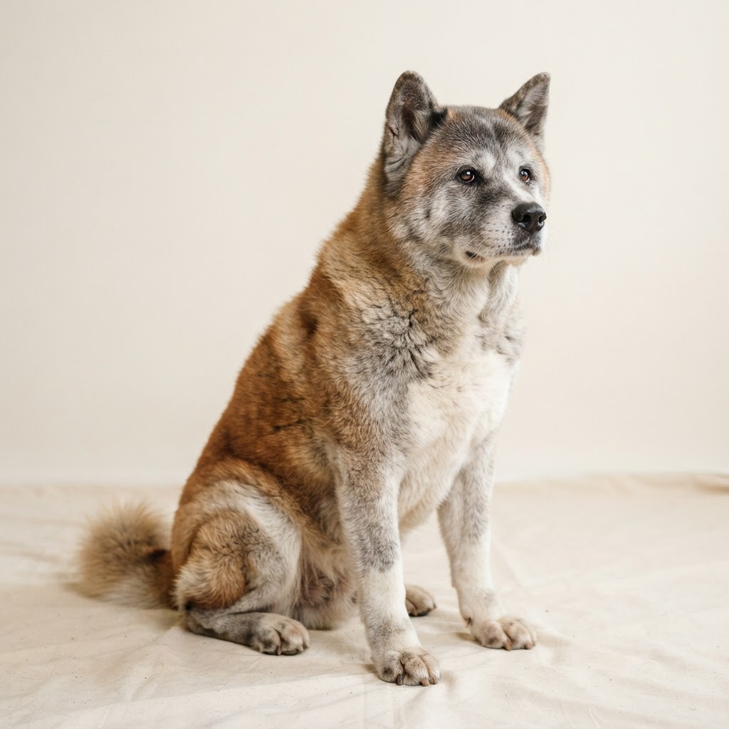 Akita amerykańska — senior dog