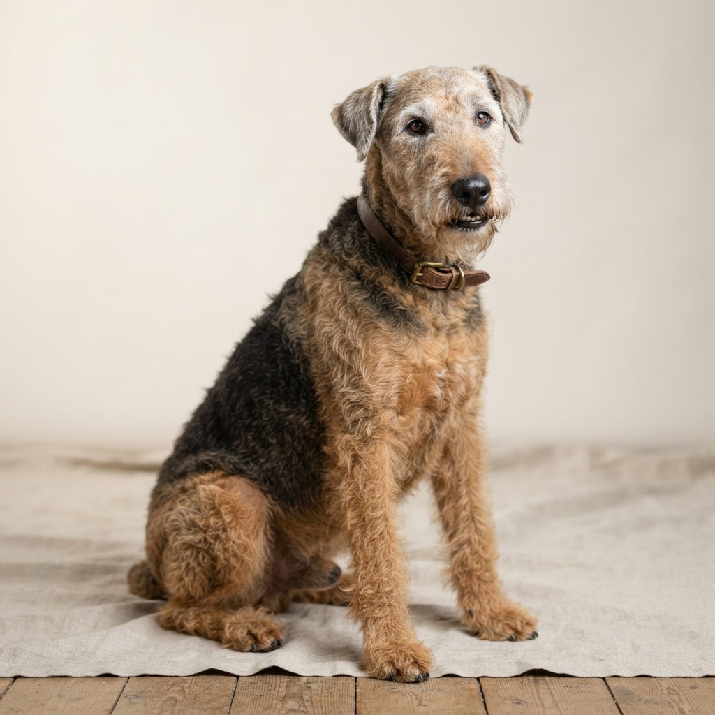 Airedale Terrier — senior dog