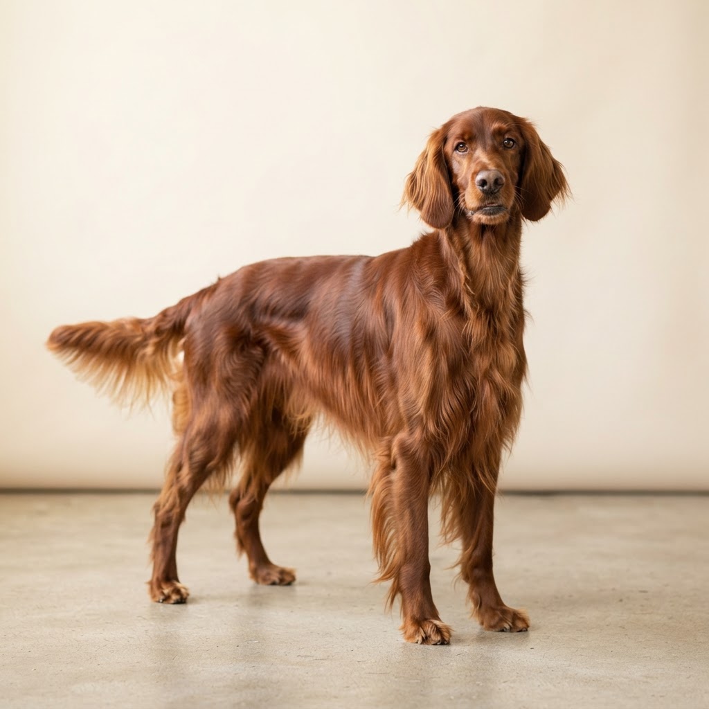 Seter Irlandzki — adult dog