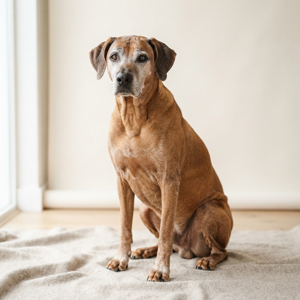Rhodesian Ridgeback — senior dog