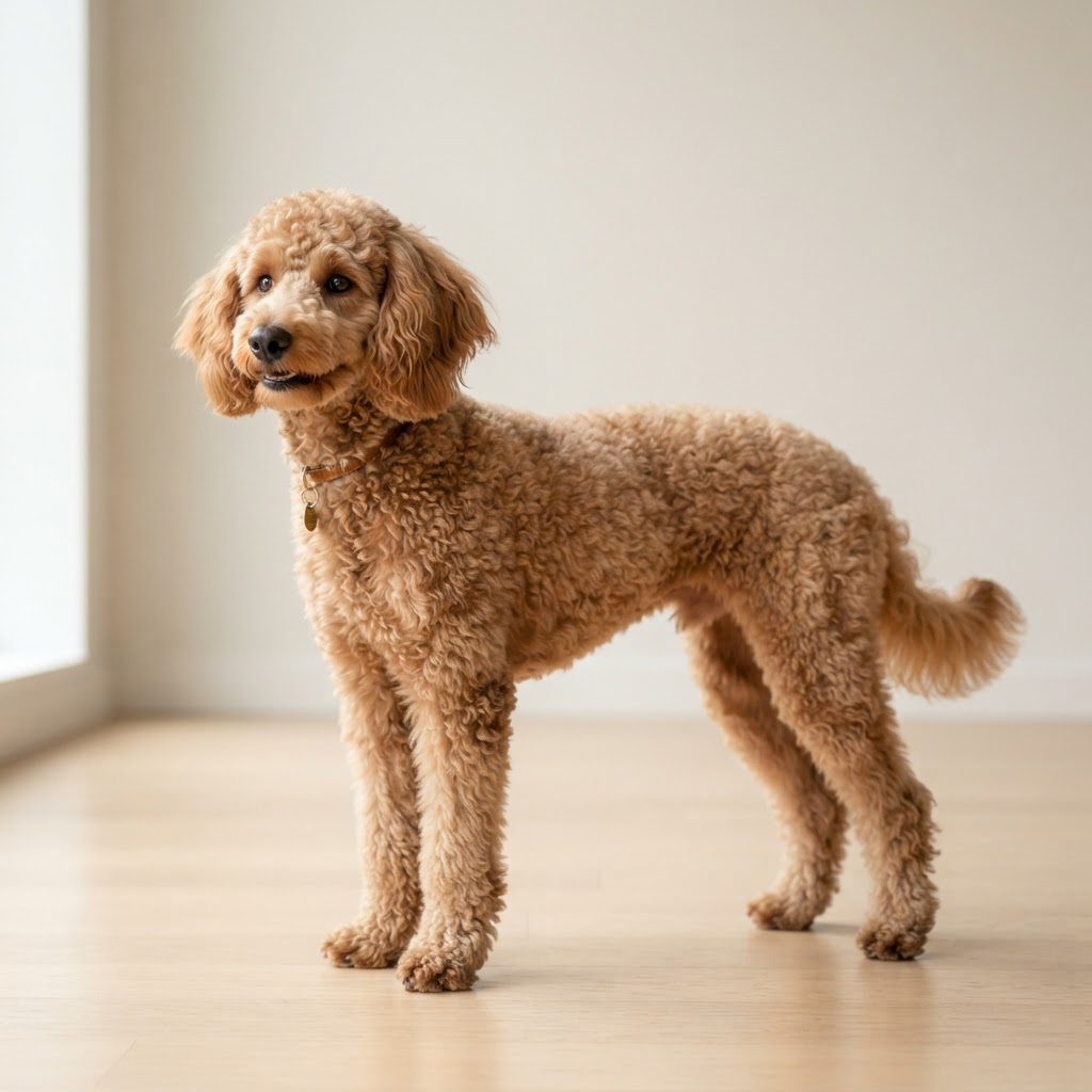 Pudel Średni — young dog