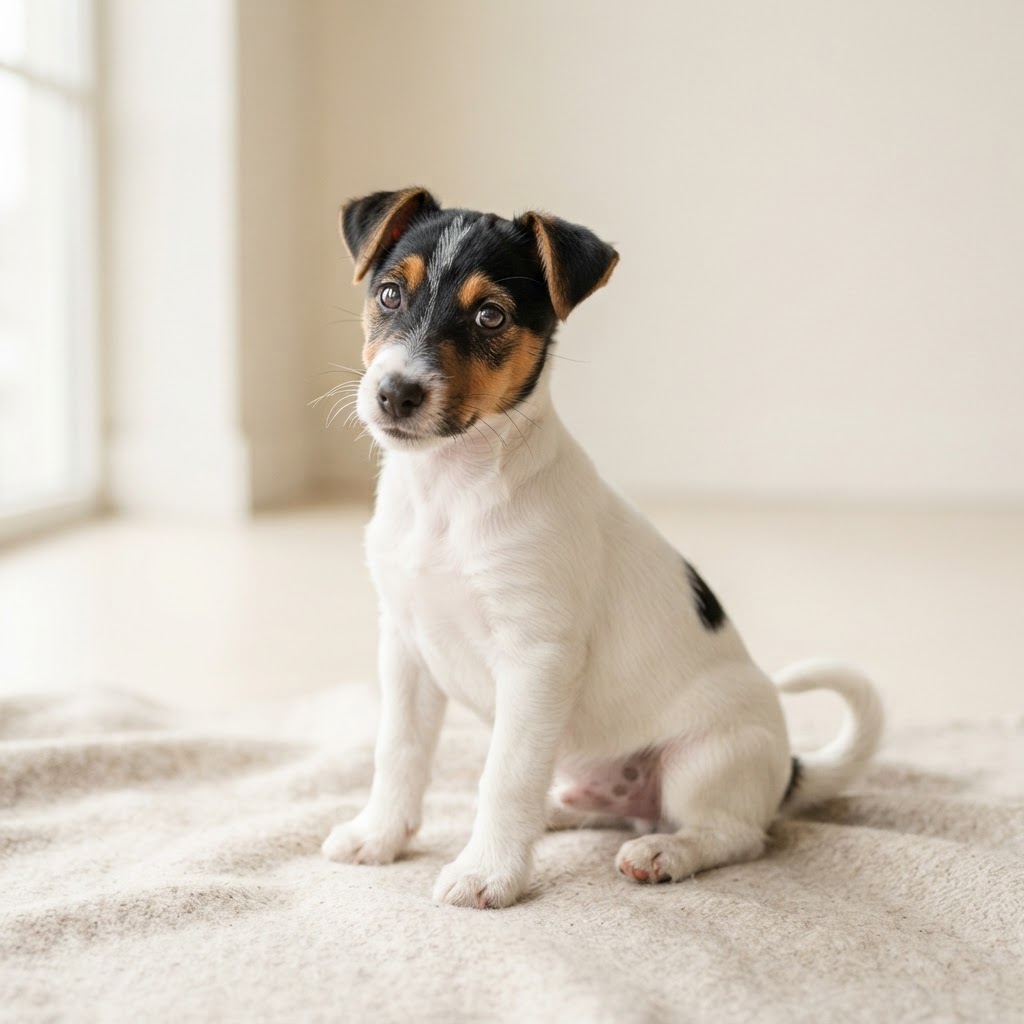Foksterier krótkowłosy — puppy