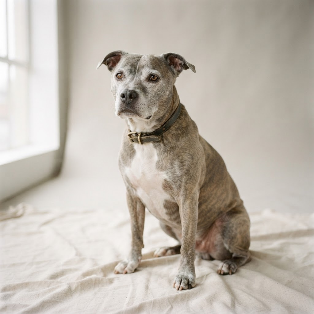 American Staffordshire Terrier — senior dog