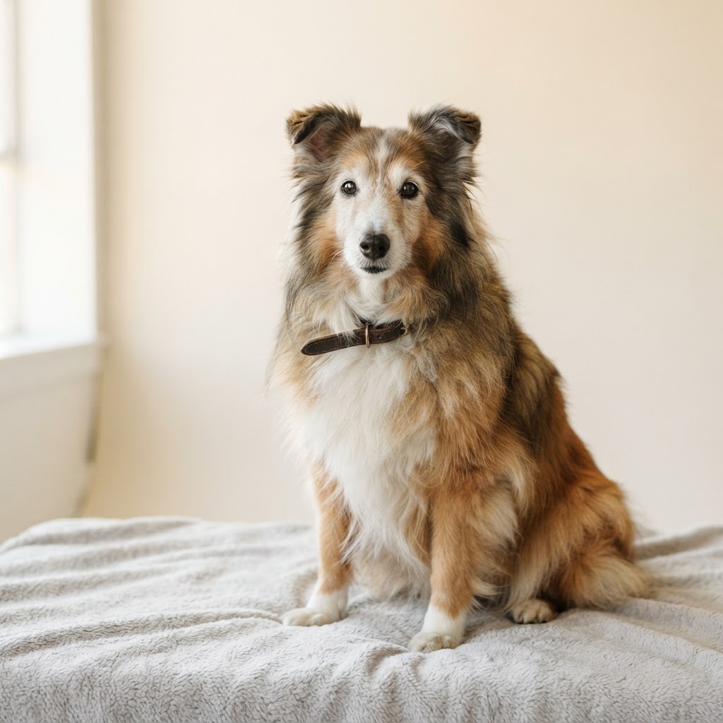 Owczarek szetlandzki — senior dog