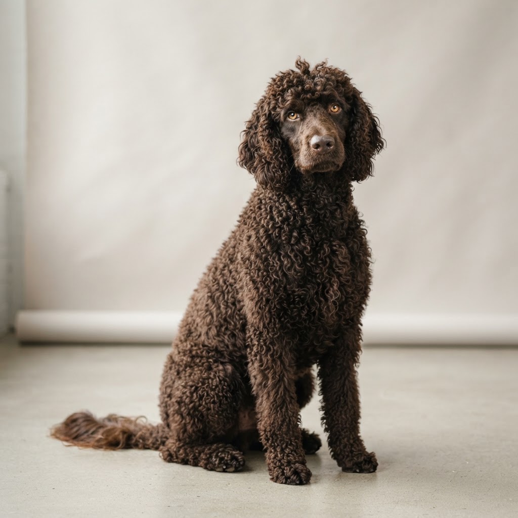 Irlandzki spaniel wodny — adult dog
