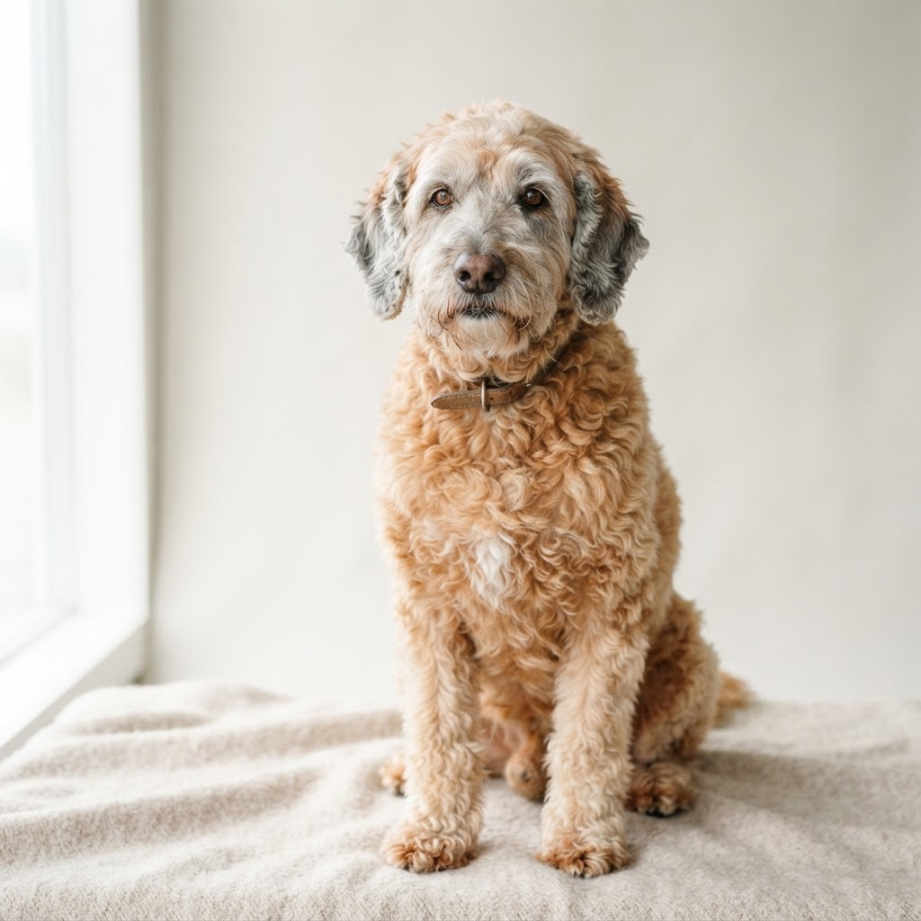 Labradoodle Duży — senior dog