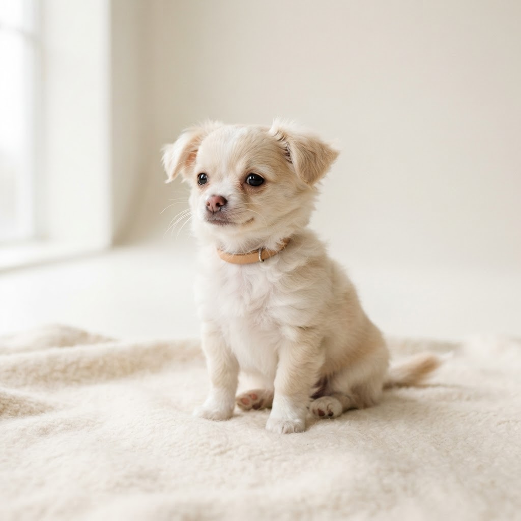 Chihuahua długowłosy — puppy
