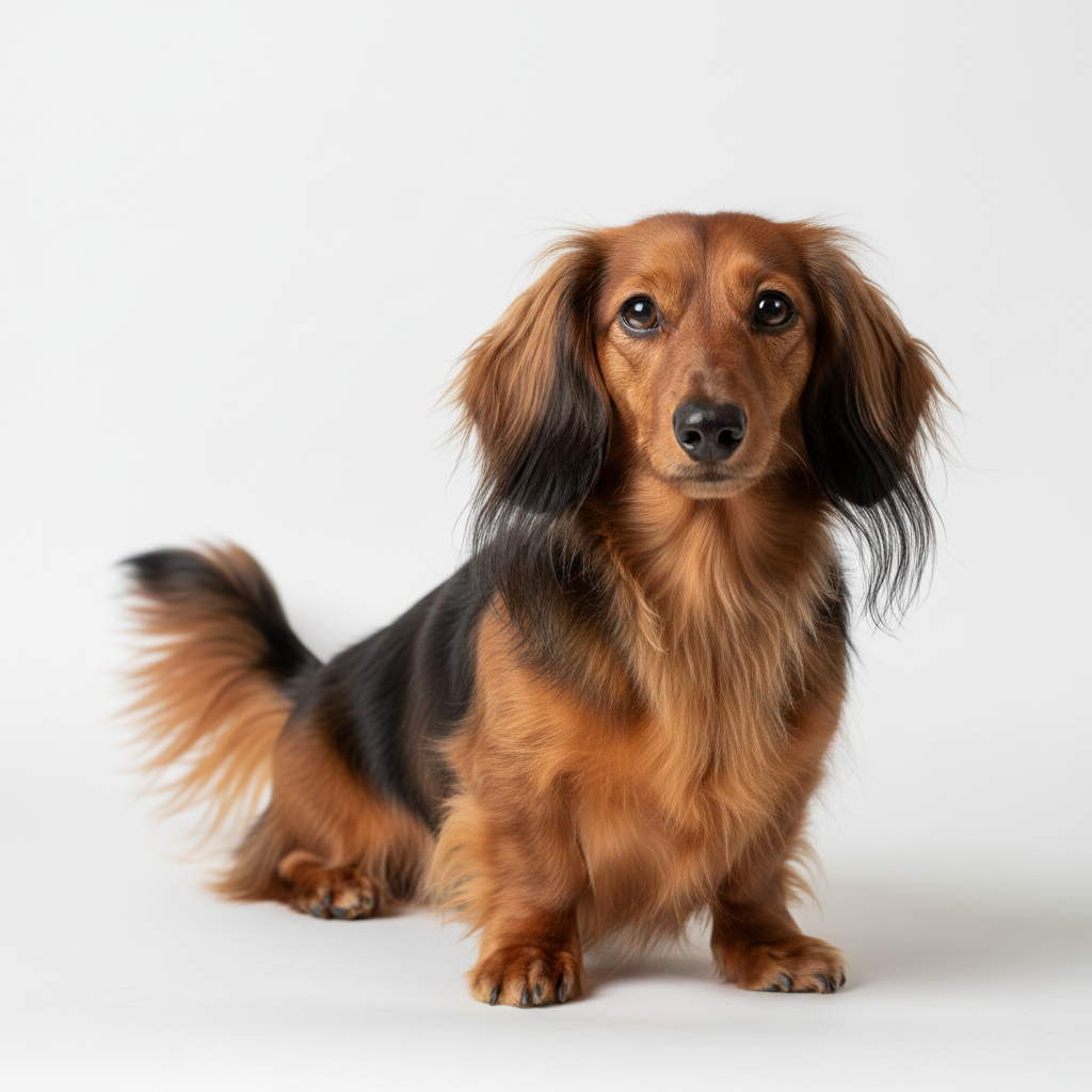 Long-haired Dachshund adult dog