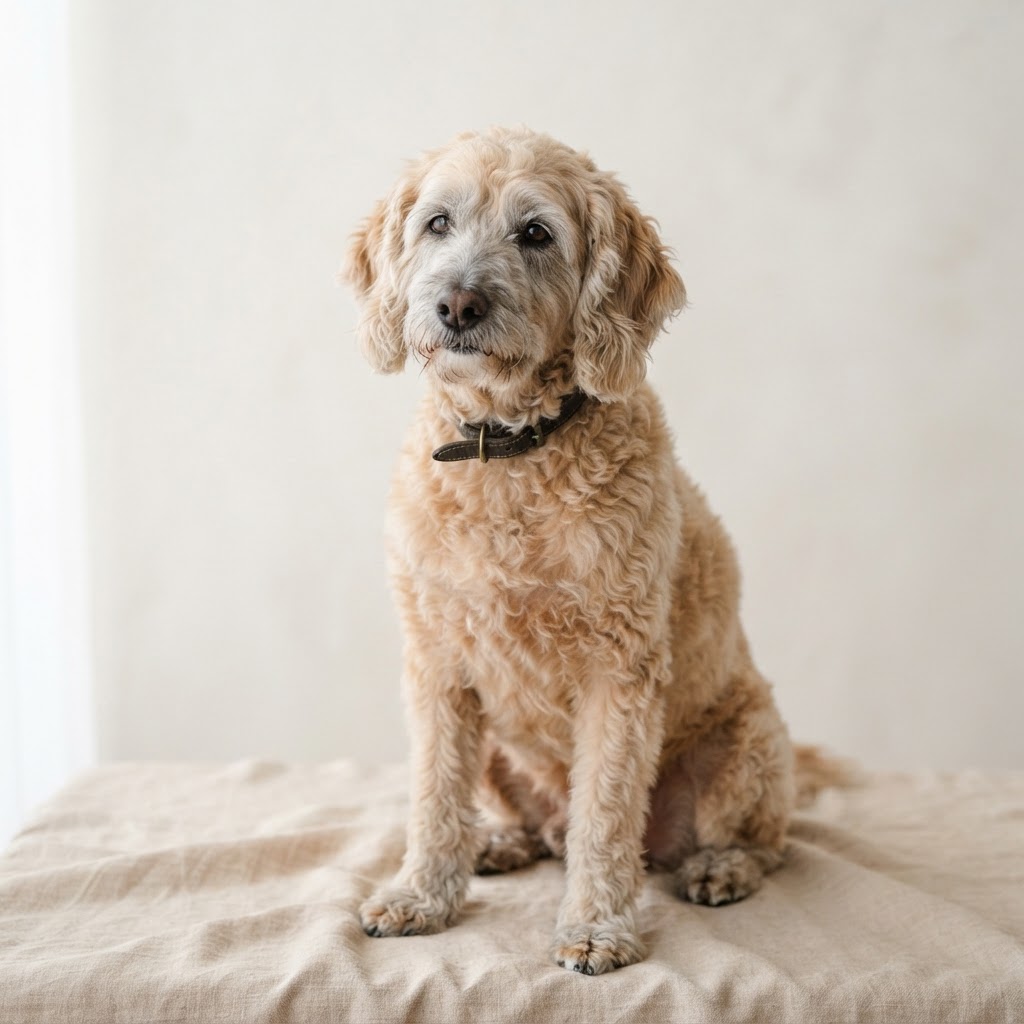 Labradoodle Średni — senior dog