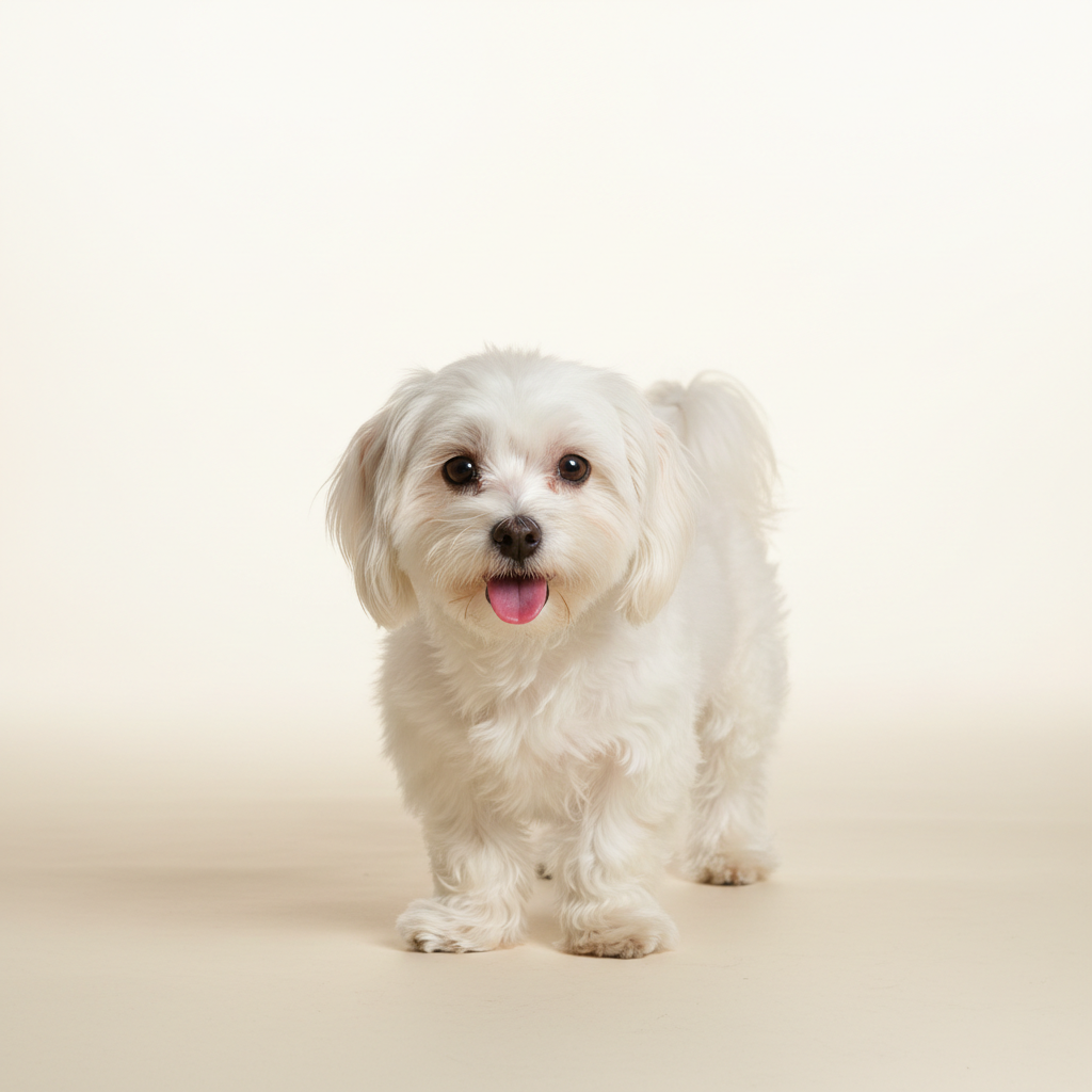 Maltańczyk — young dog
