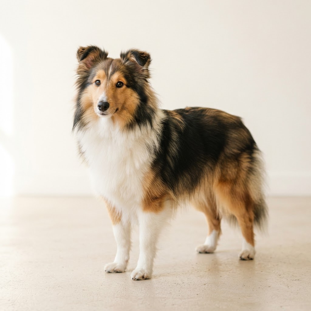 Owczarek szetlandzki — young dog