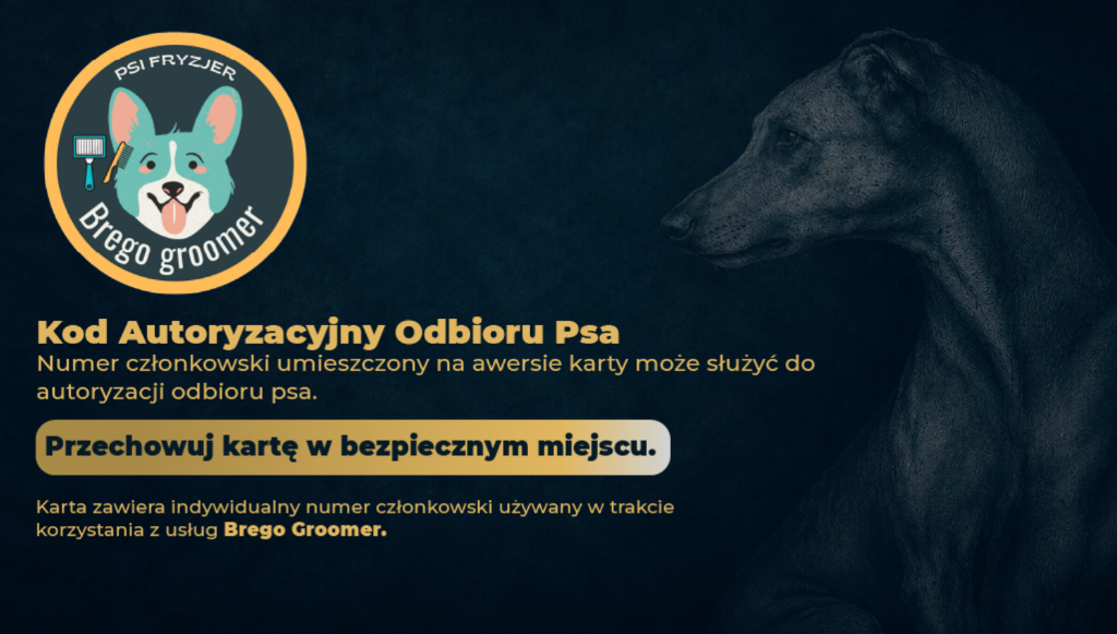 Rewers karty — autoryzacja odbioru psa