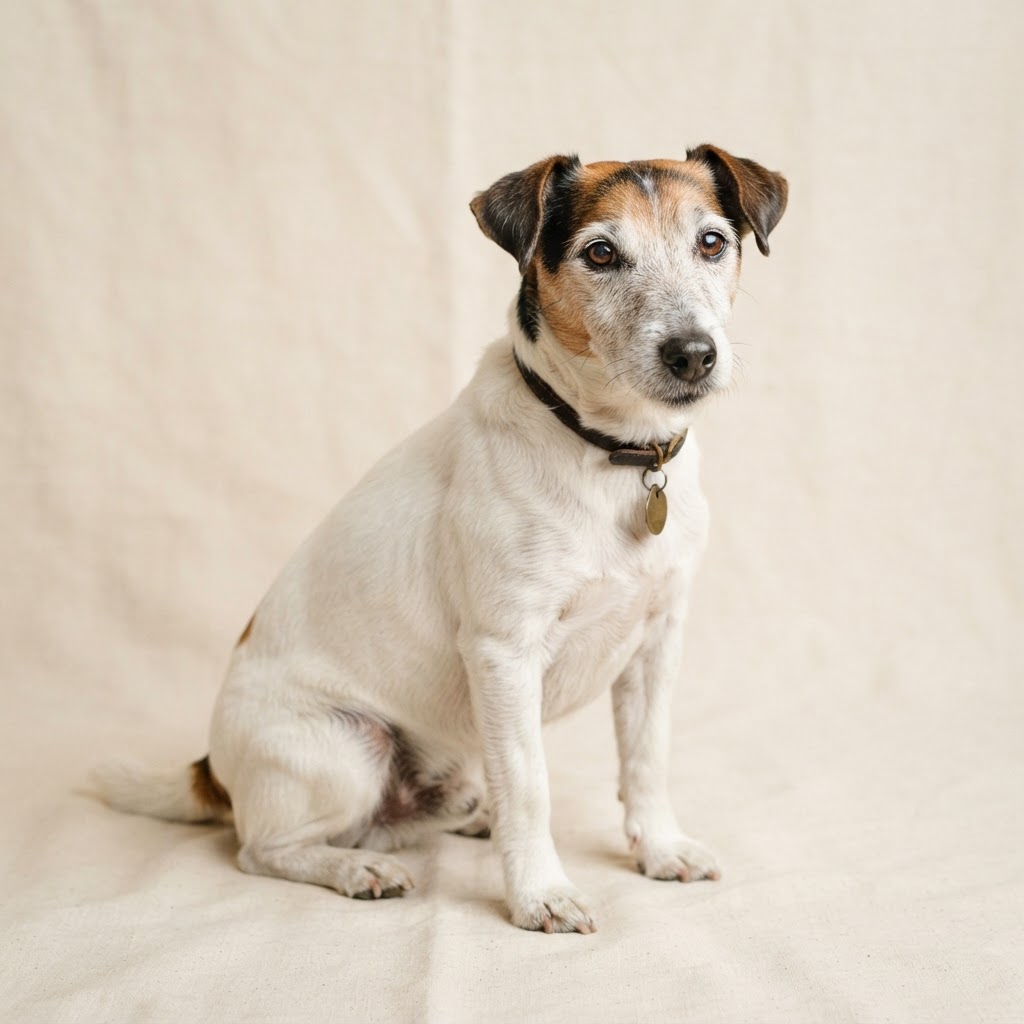 Foksterier krótkowłosy — senior dog