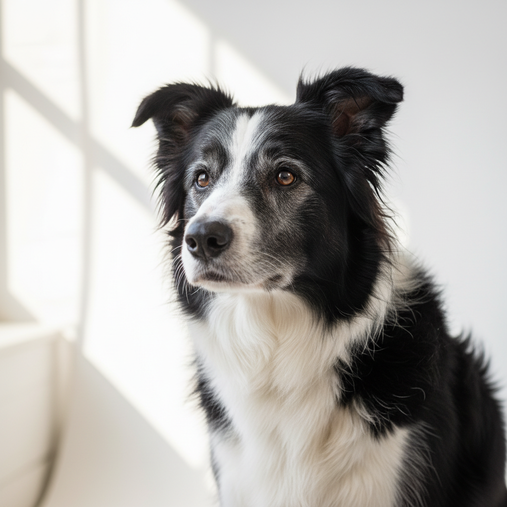 Border Collie — senior dog