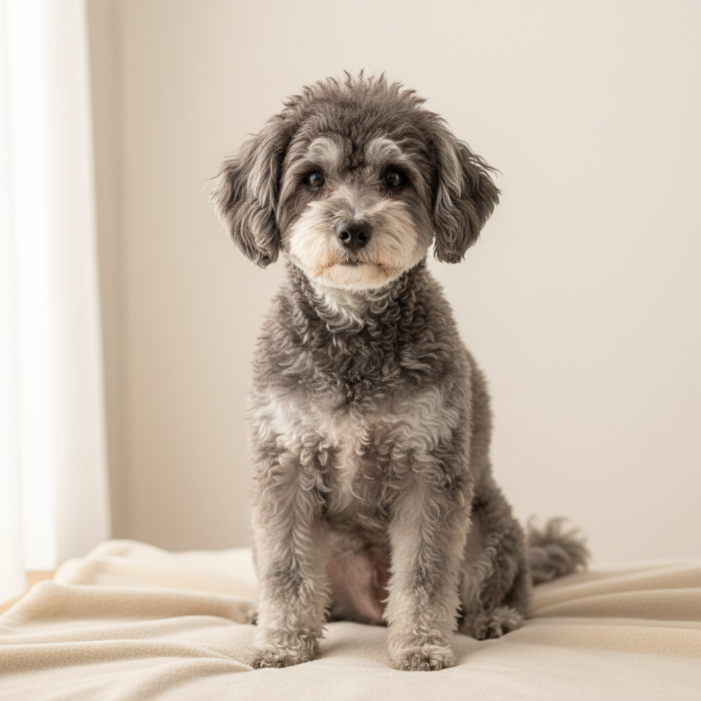 Pudel miniaturowy — senior dog