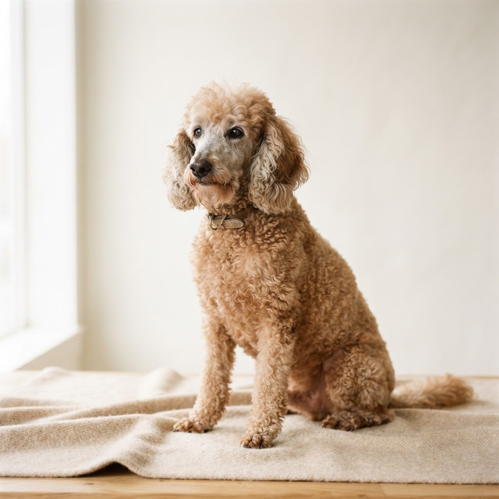 Pudel standardowy — senior dog