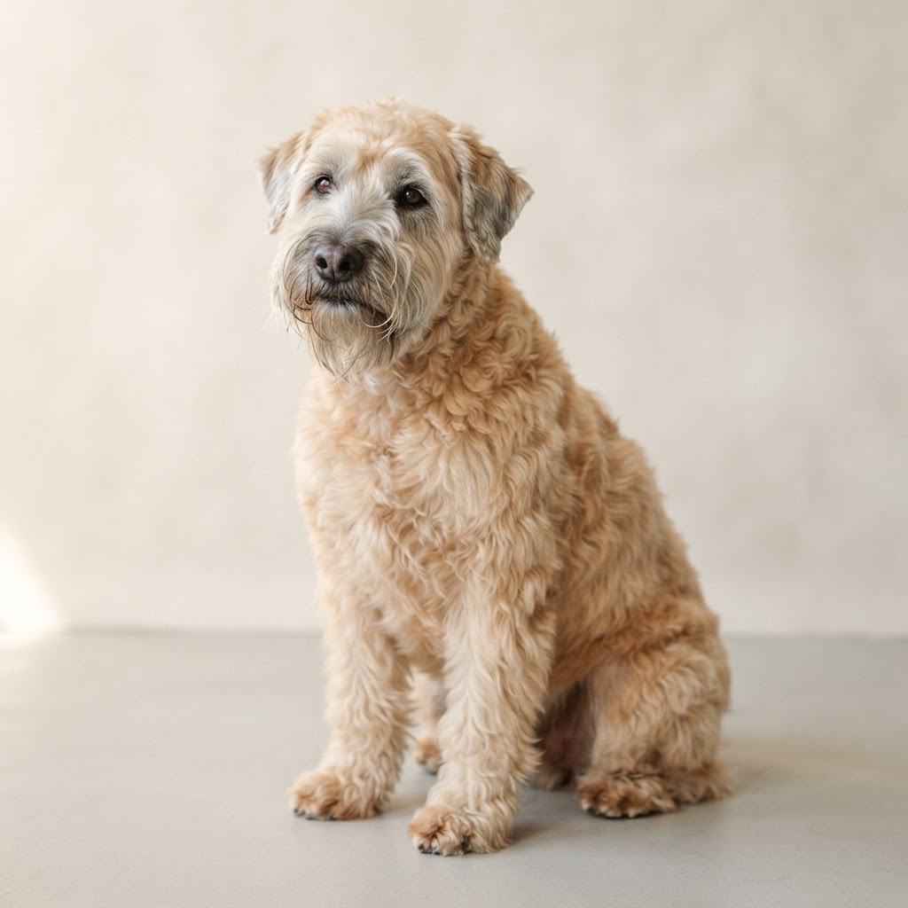 Irlandzki terier pszeniczny o miękkiej sierści — senior dog