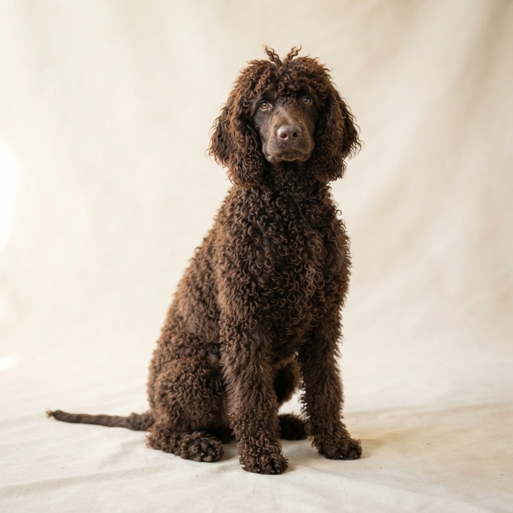 Irlandzki spaniel wodny — young dog