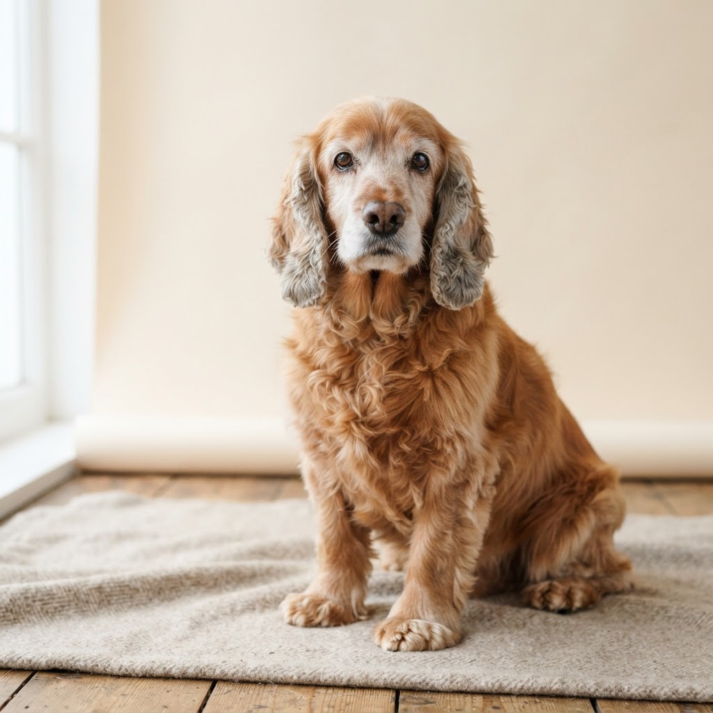 Cocker Spaniel Angielski — senior dog