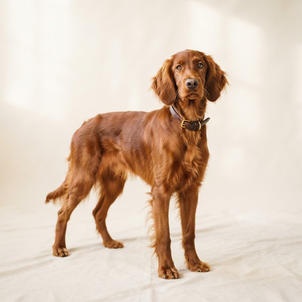 Seter Irlandzki — young dog