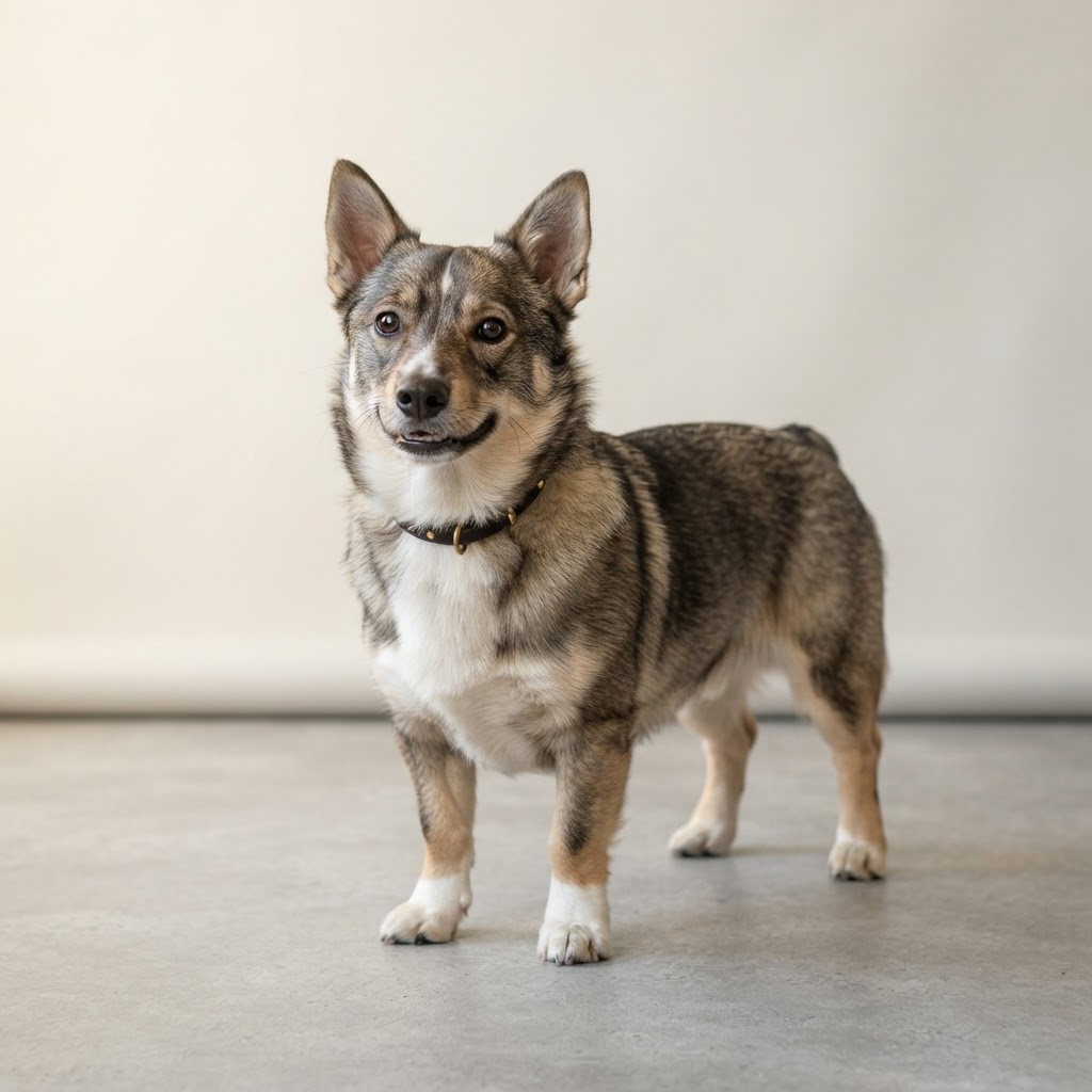 Szwedzki pies pasterski — young dog