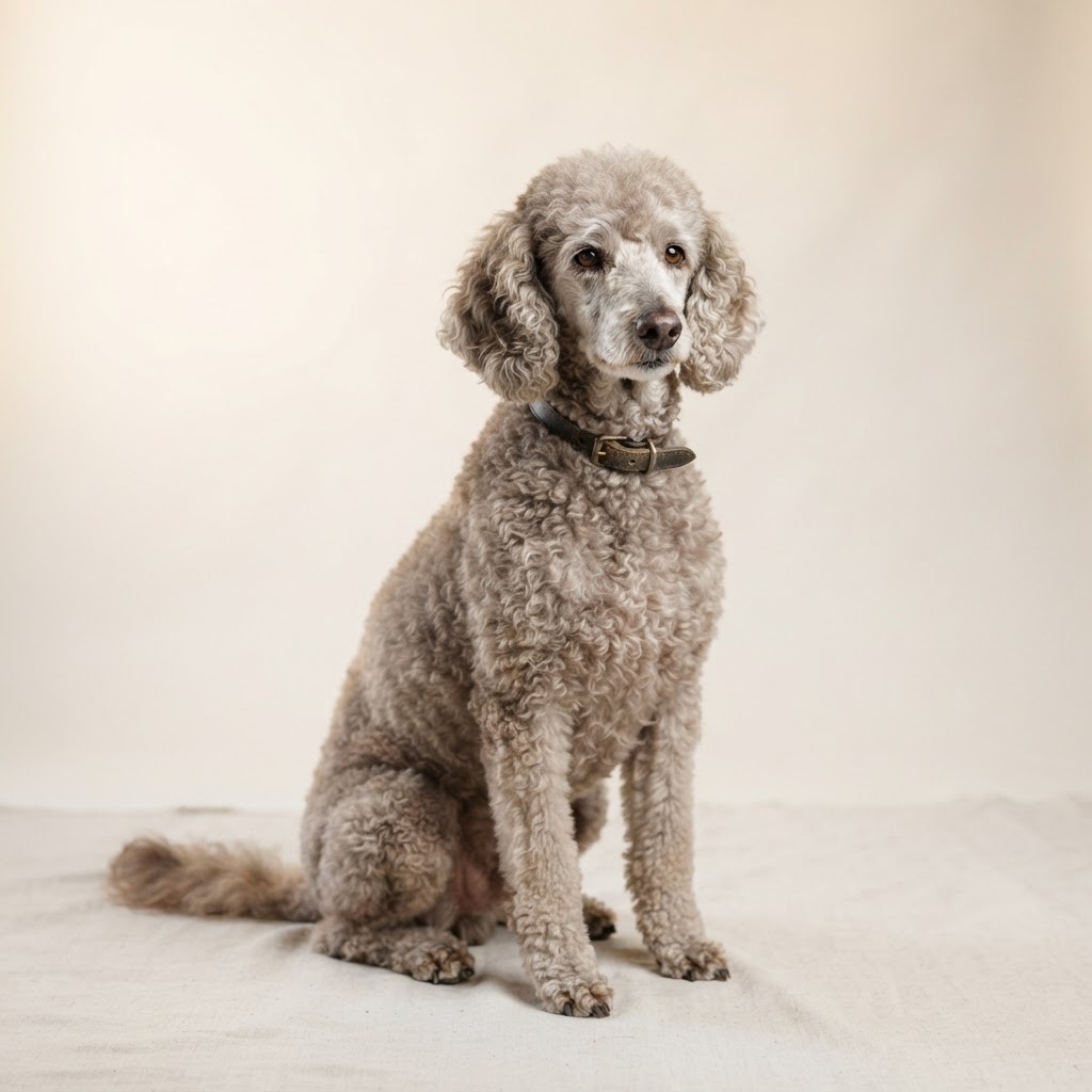 Pudel Średni — senior dog
