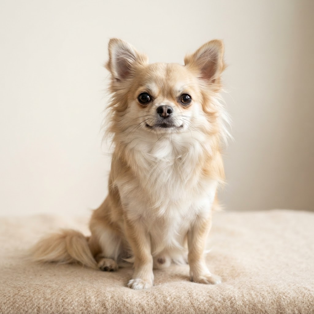 Chihuahua długowłosy — adult dog