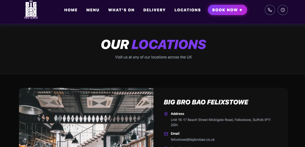 Big Bro Bao locations page