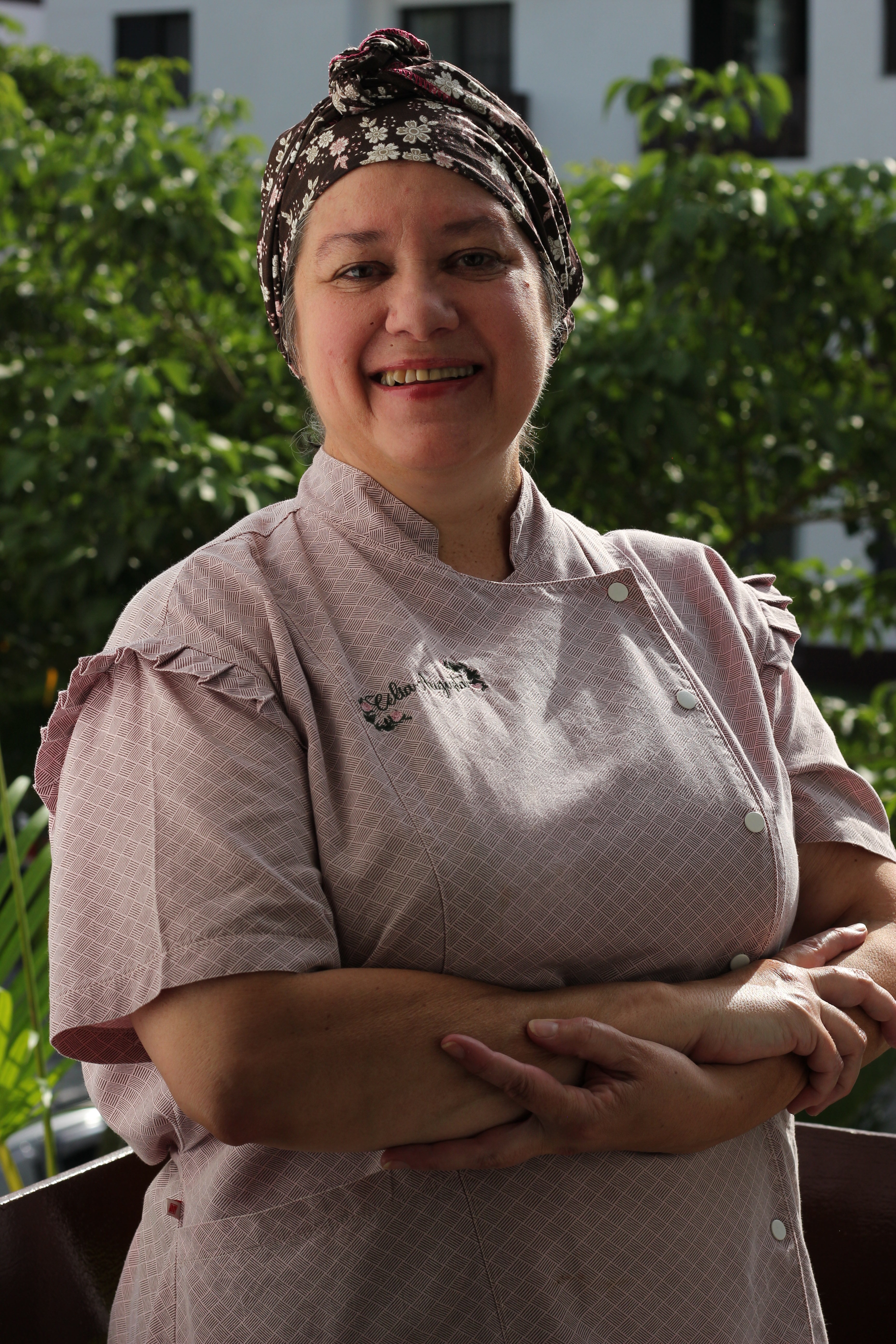 Célia na cozinha