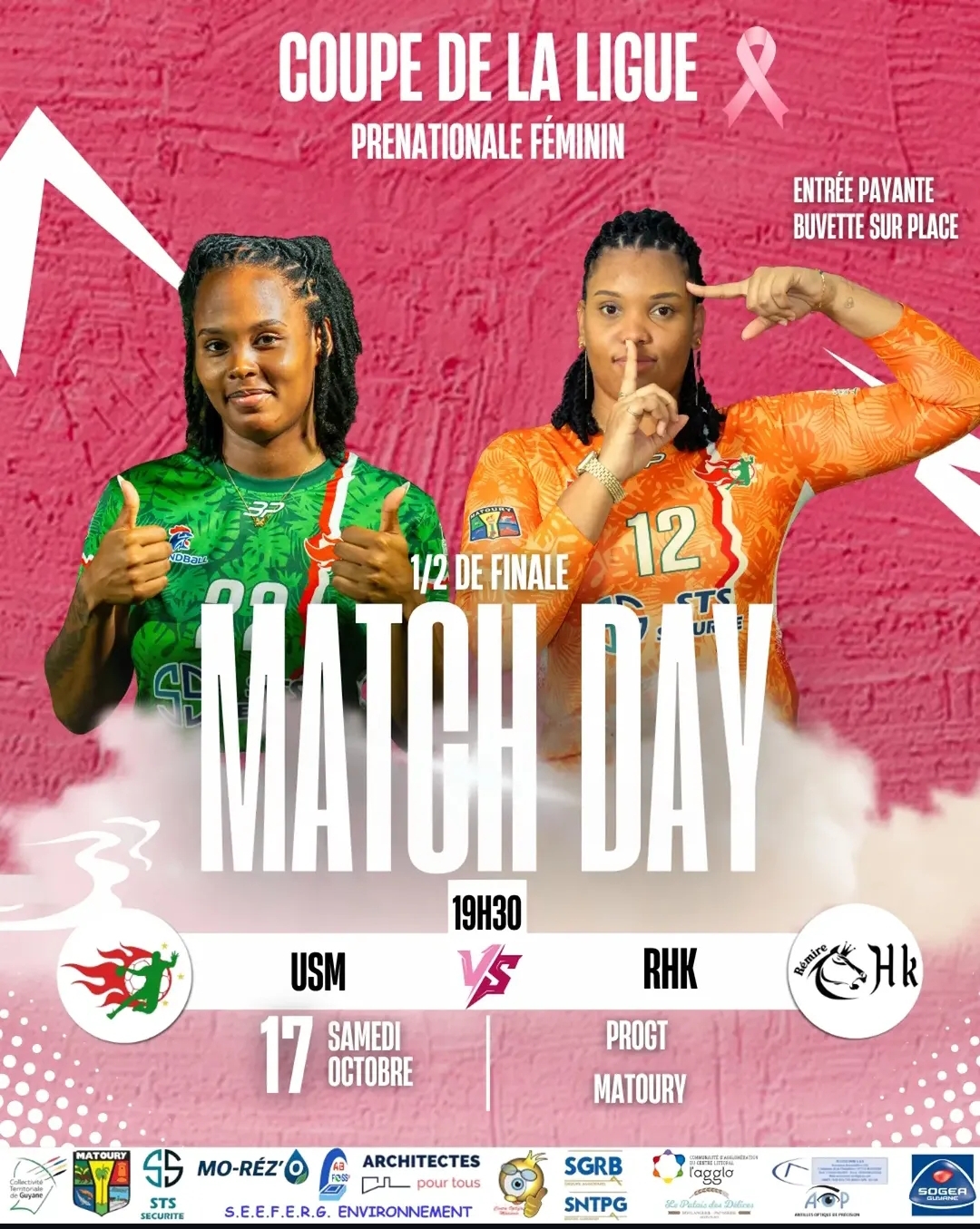 Coupe de la Ligue — 1/2 Finale : USM vs RHK (Prénationale Féminin)