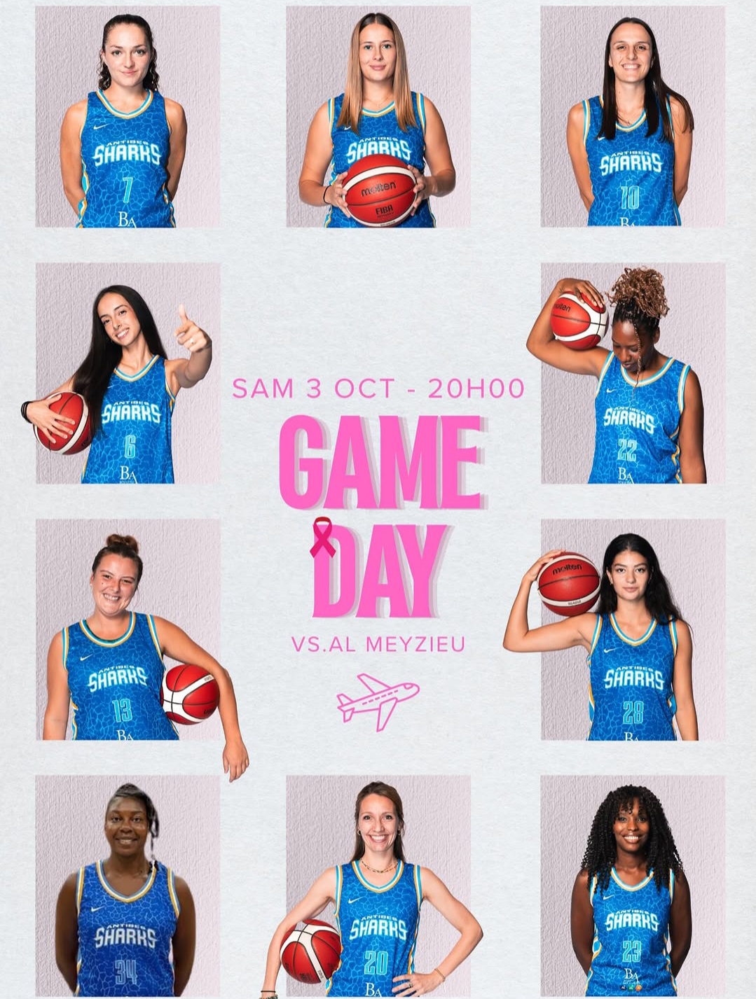Basket Féminin : Antibes Sharks vs Al Meyzieu