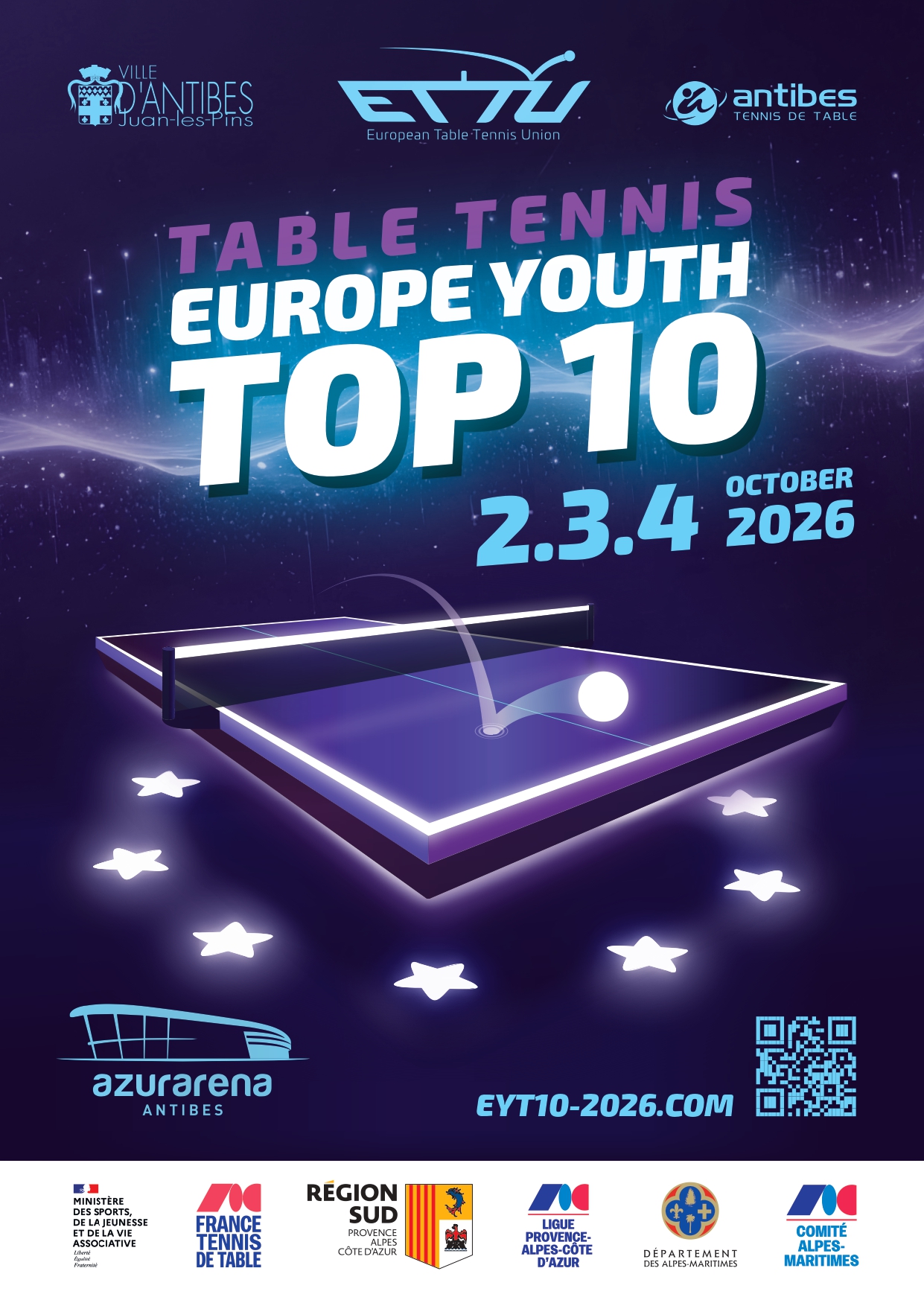 ETTU Europe Youth Top 10 2026 - Antibes