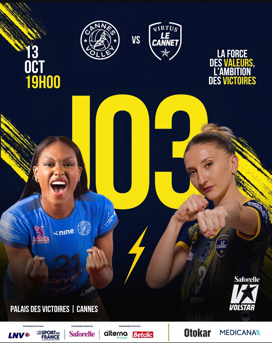 Cannes Volley vs Virtus Le Cannet