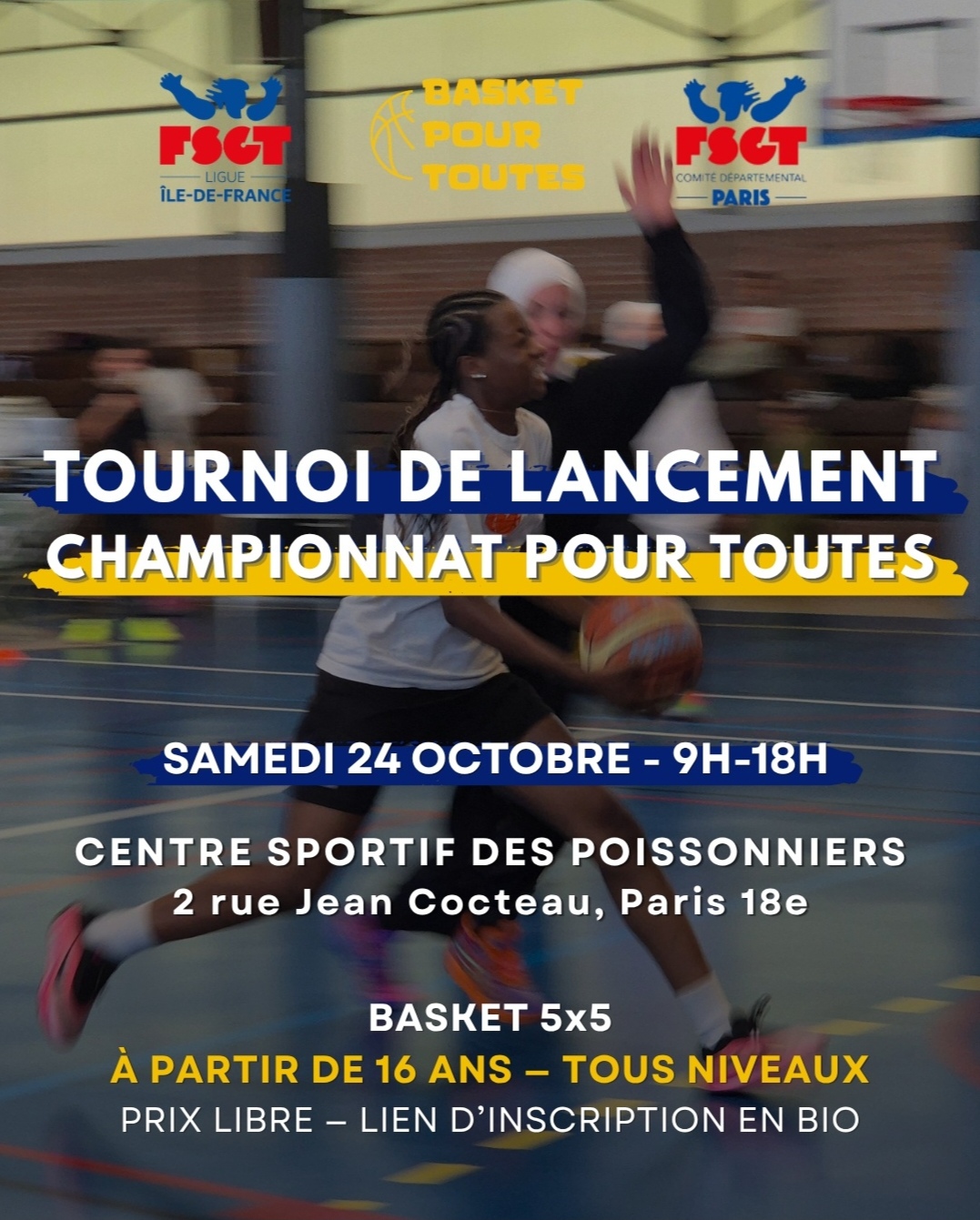 Tournoi de Lancement - Championnat pour Toutes (Basket 5x5)